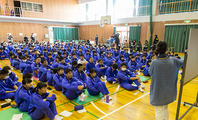 東大阪市立枚岡中学校3年生『いのちの授業』